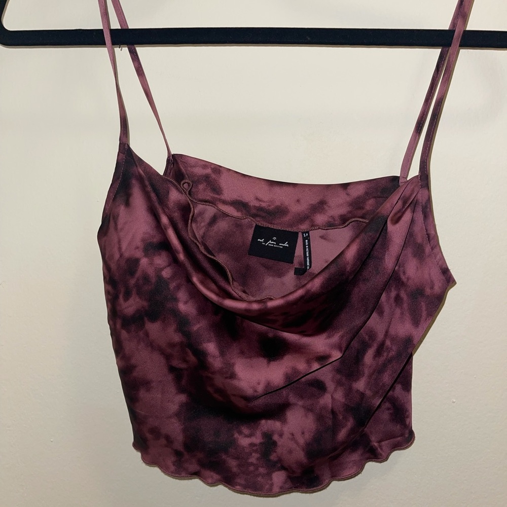UO cropped tie dye tank